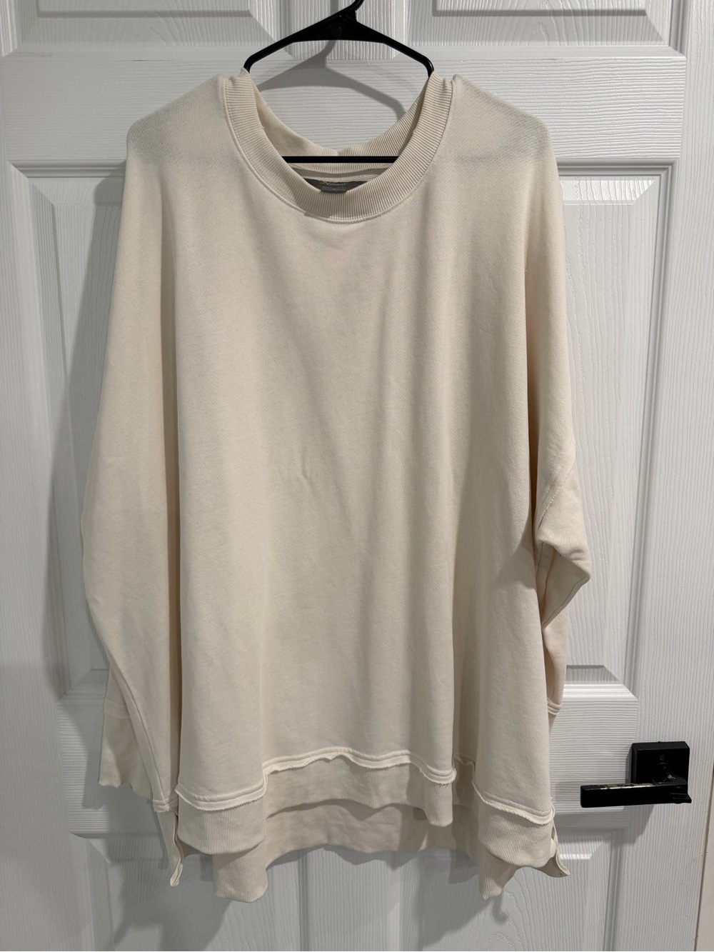 Cream Oversized Crewneck Sweater Natural Reflections